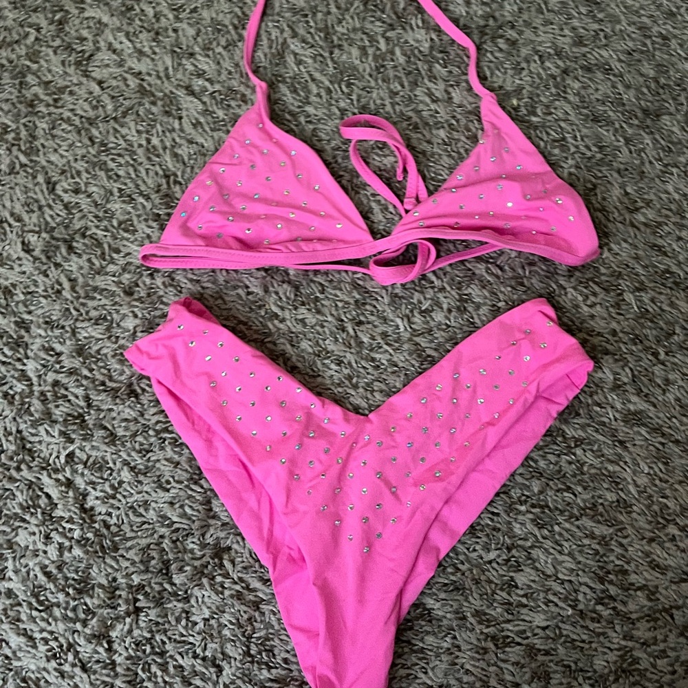 LoveShackFancy Vibrant Pink Bikini